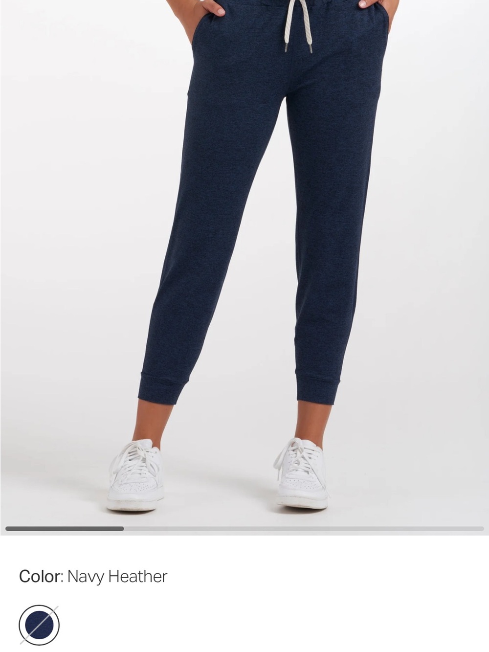 Vuori Navy Heather Joggers LARGE